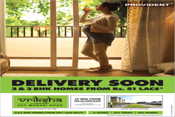 Book 2 & 3 bhk homes from Rs.51 lakhs at Provident Vriksha in Bangalore